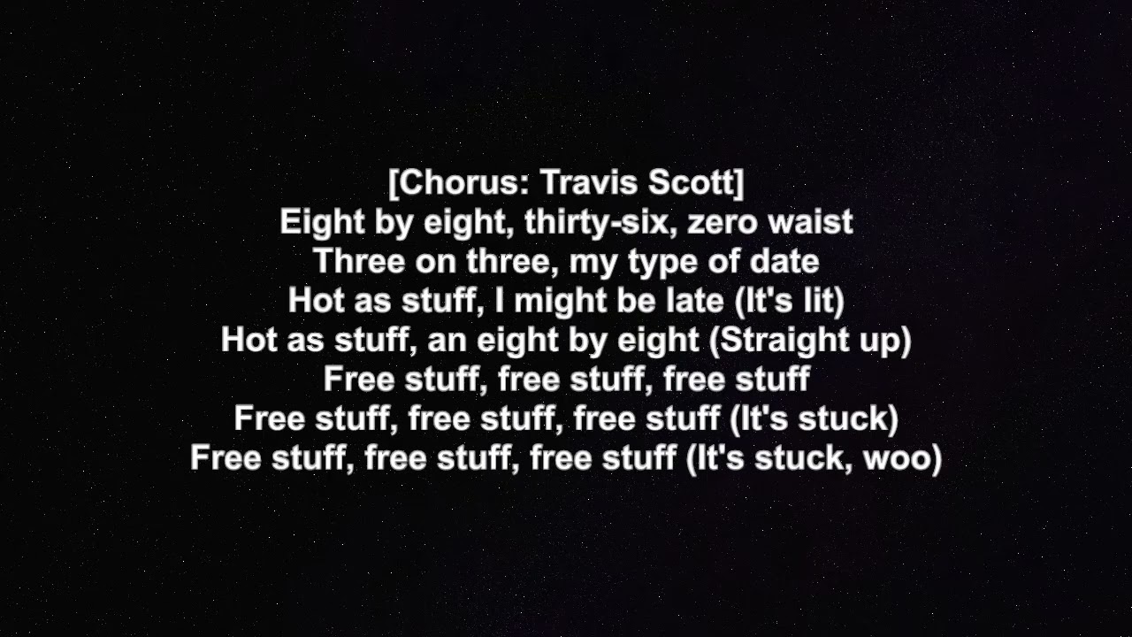 Lil Baby - Free Stuff Feat Travis Scott (Lyrics Video)