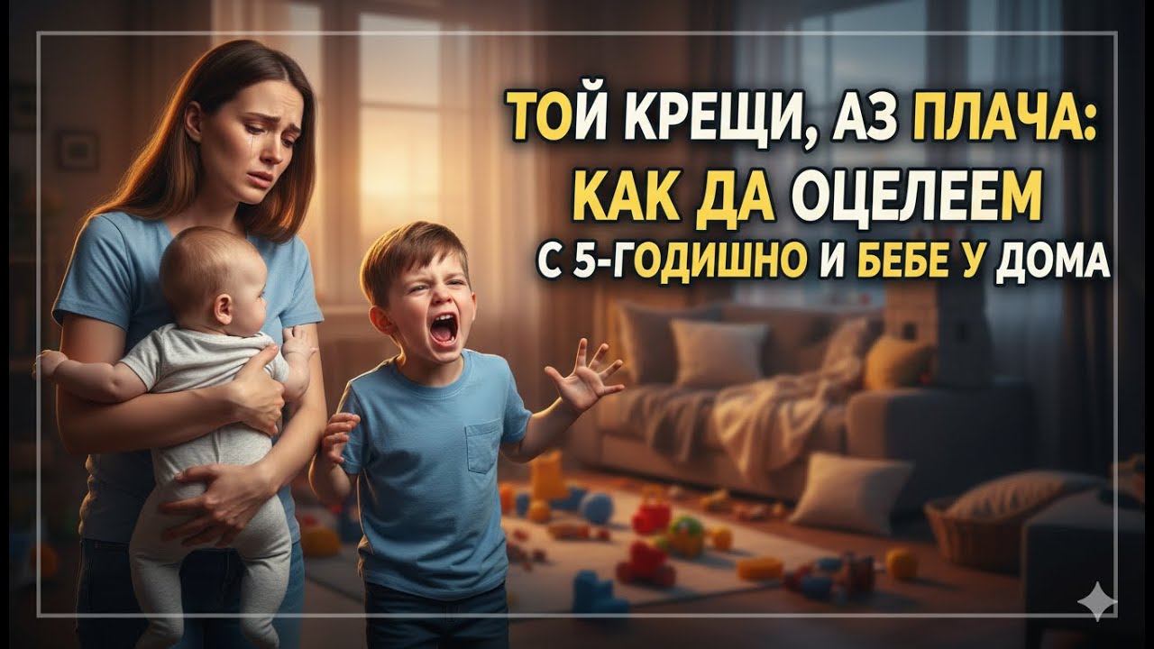 Той крещи, аз плача: Как да оцелеем с 5-годишно и бебе у дома