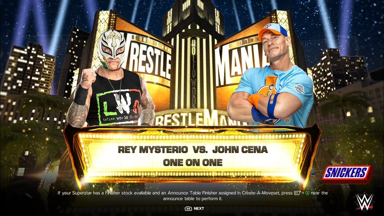 John Cena vs Rey Mysterio – One On One Full Match WrestleMania | Strength vs Speed