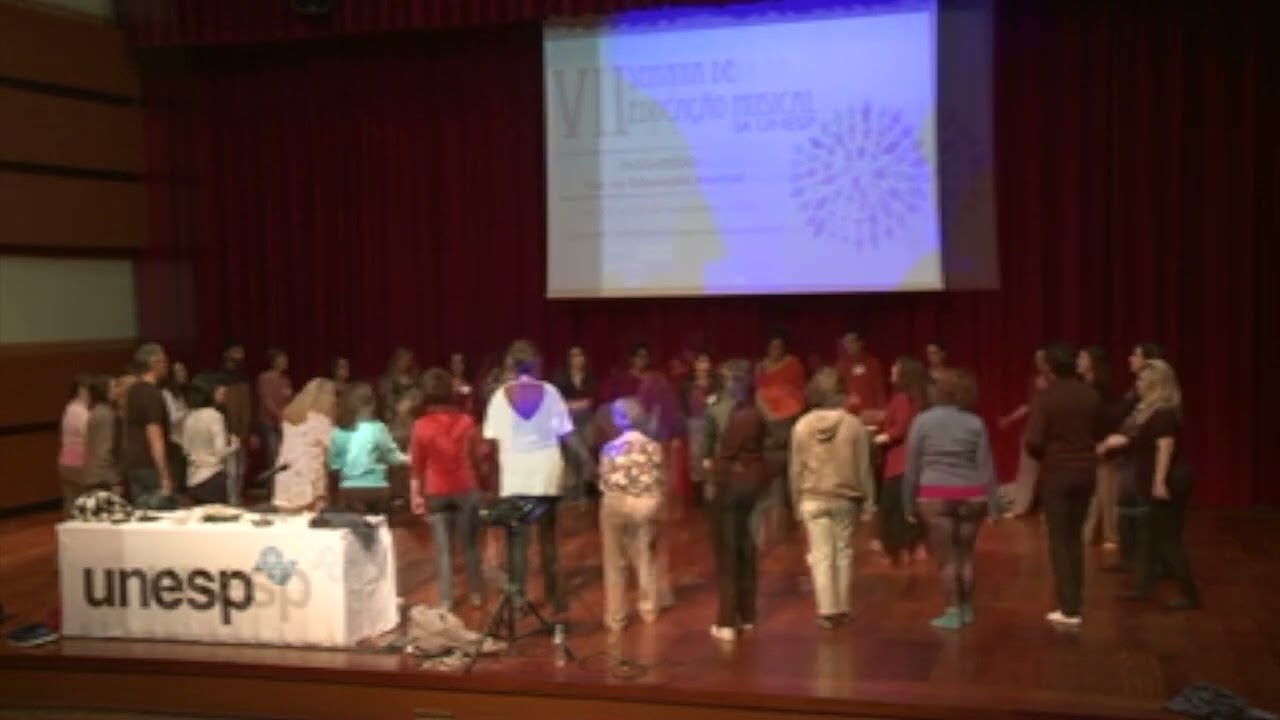Cantos de Trabalho com Renata Mattar na VII Semana de educa&ccedil;&atilde;o Musical da UNESP, 2019