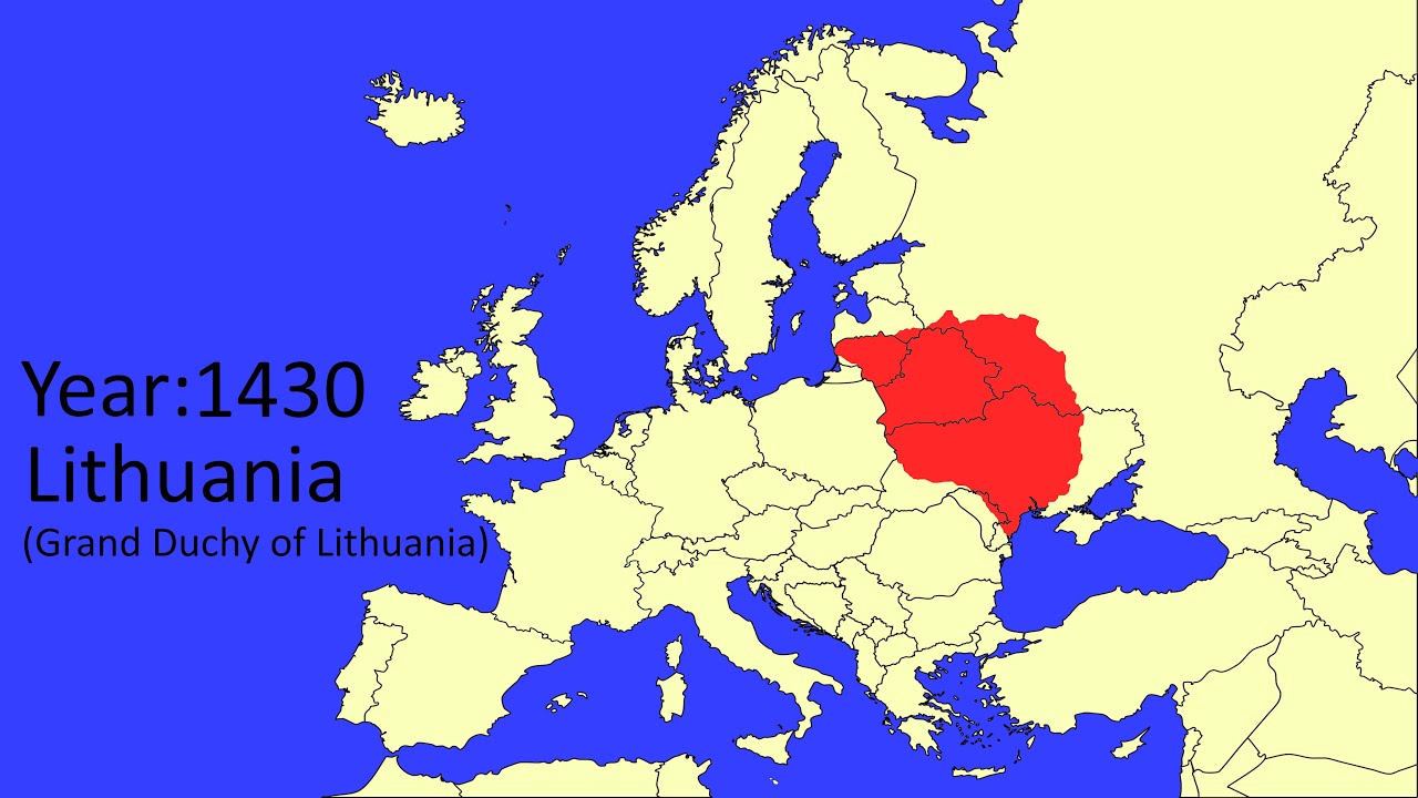 The largest historical size of every European country