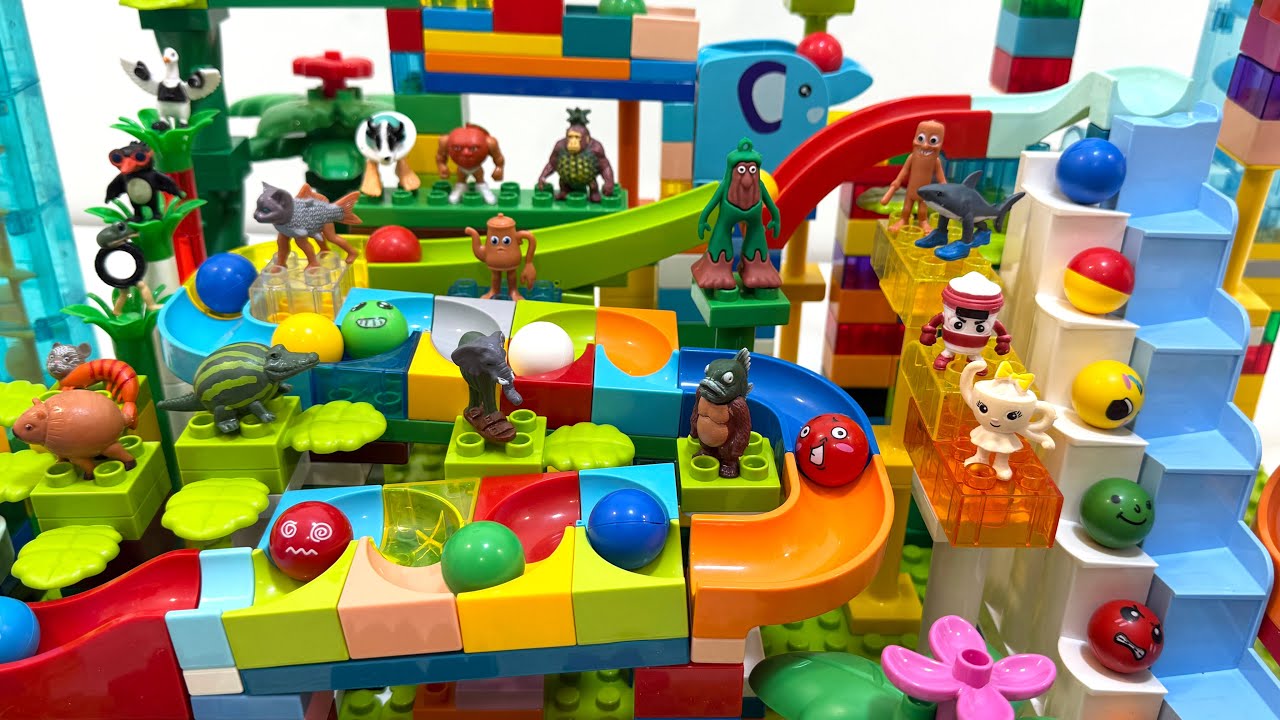 LEGO DUPLO Jungle Marble Run ASMR Mania 🤯🇮🇹 Italian Brainrot Showdown: Ballerino vs Cappuccino!
