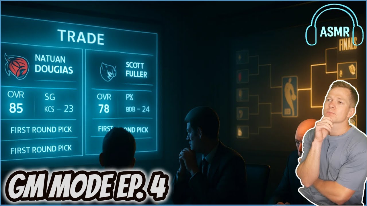 NBA 2K25 ASMR | GM Series Ep. 4 – Risky Trades & Deep Playoff Run 👀 (Gum Chewing)