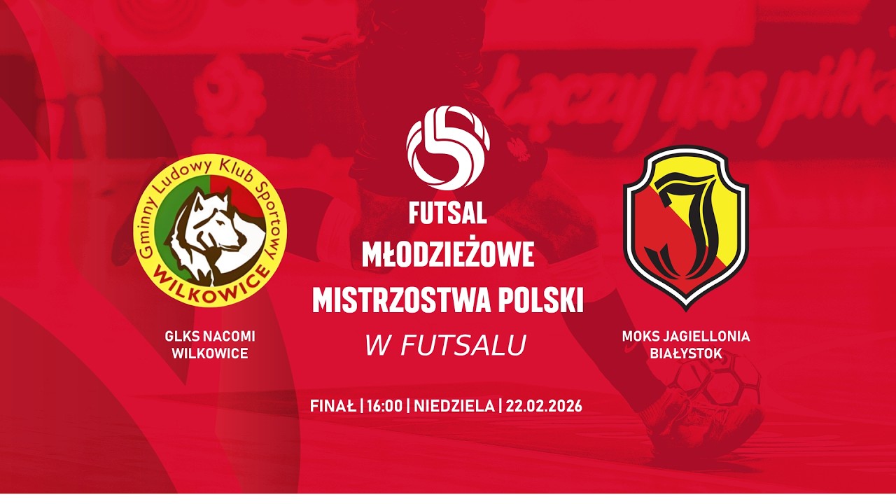 Skr&oacute;t finału: GLKS Nacomi Wilkowice - Jagiellonia Białystok | MMP w Futsalu U19 Mielec 2026