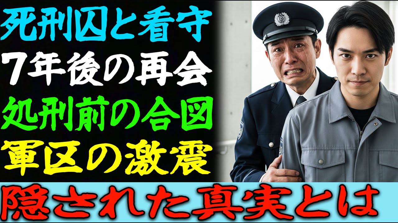退役後死刑囚の散髪をする看守となった私は頭巾を外した瞬間行方不明から七年の隊長だと気づき未明の処刑前彼が指で私の膝を数回叩き三時間後軍区全体が騒然となった。