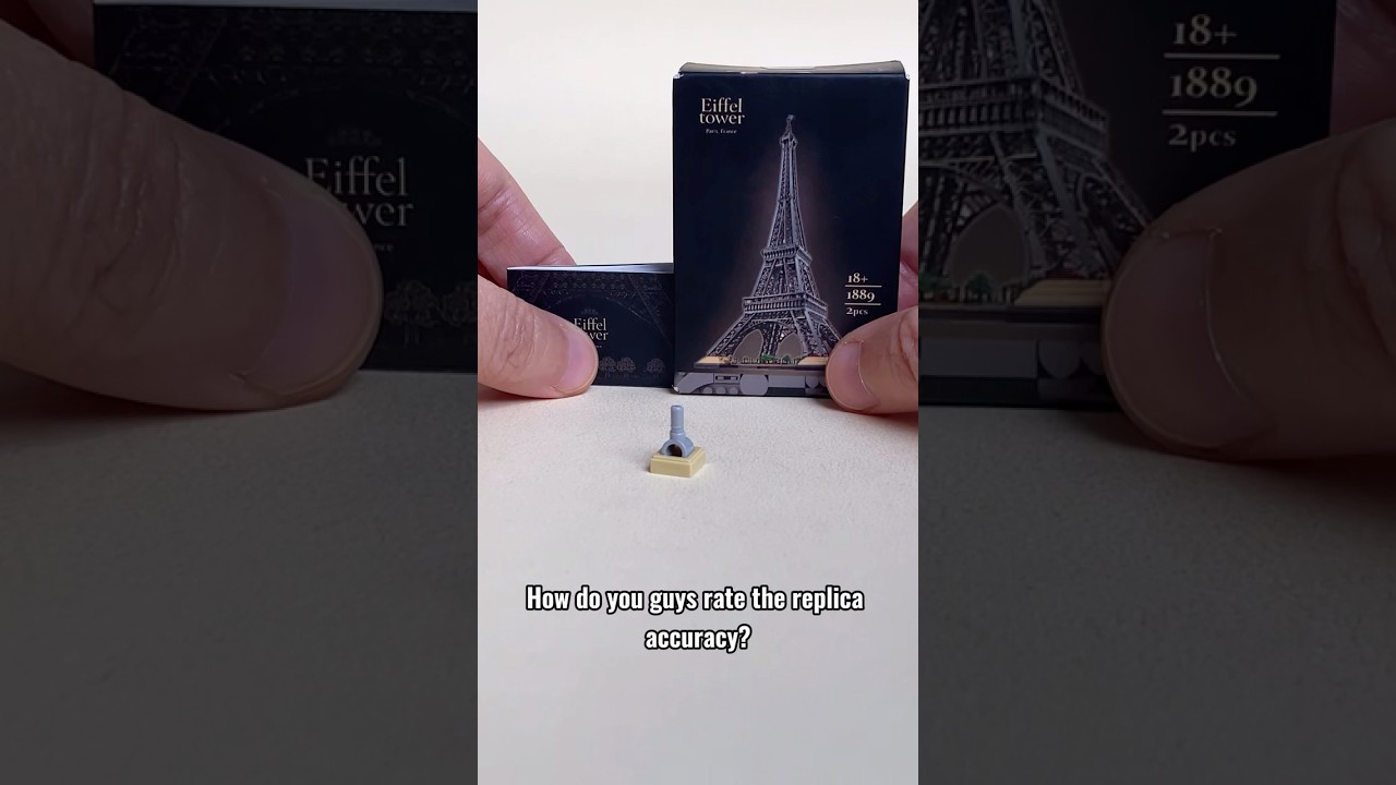 Tiny Eiffel Tower building kit #moc #miniature #shorts #toomanybricks