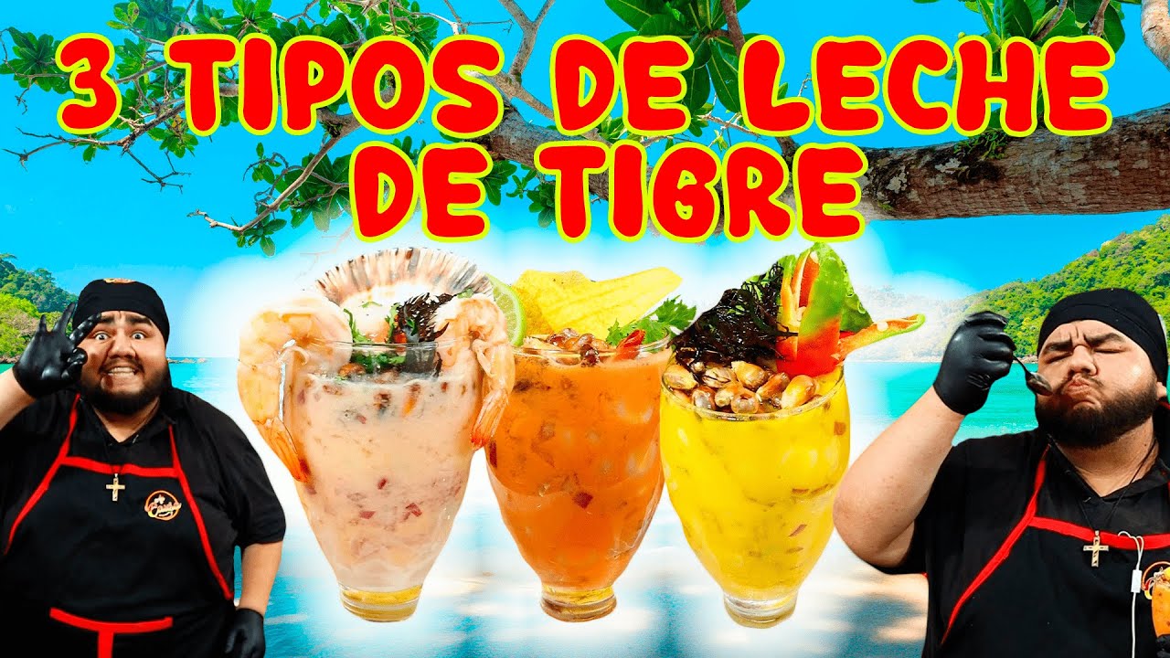 3 TIPOS DE LECHE DE TIGRE 🐯🐟👨&zwj;🍳❤