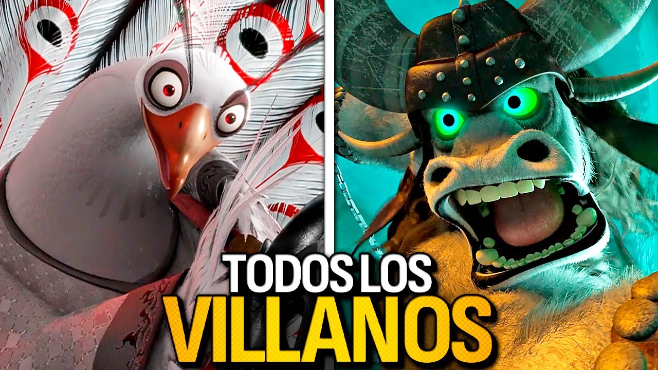 Todos Los VILLANOS en la Saga de KUNG FU PANDA
