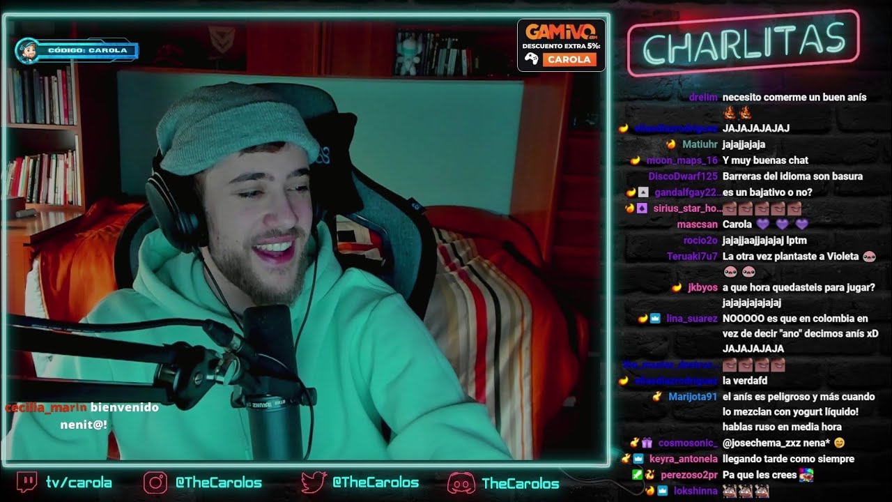 La reacción de CAROLA al ser sorprendido por VIOLETA G xd 😂😂