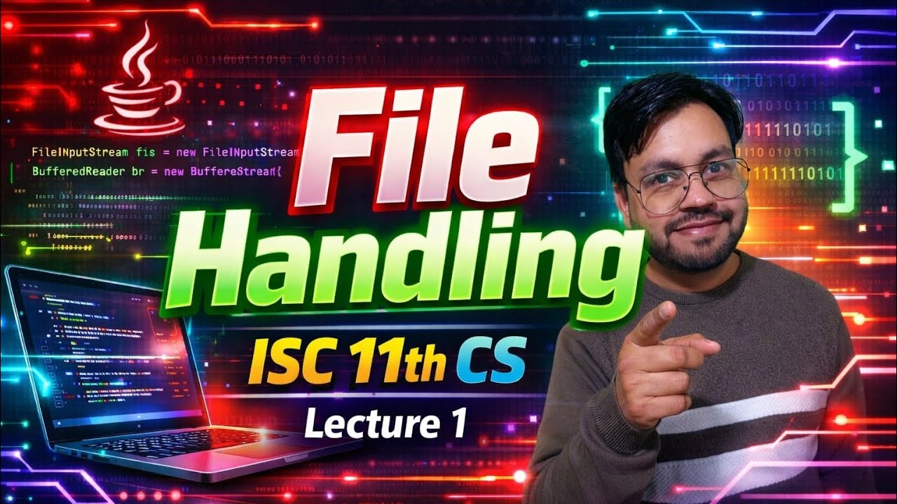 File handling in Java | ISC 11th & 12th CS | YP Computer Classes