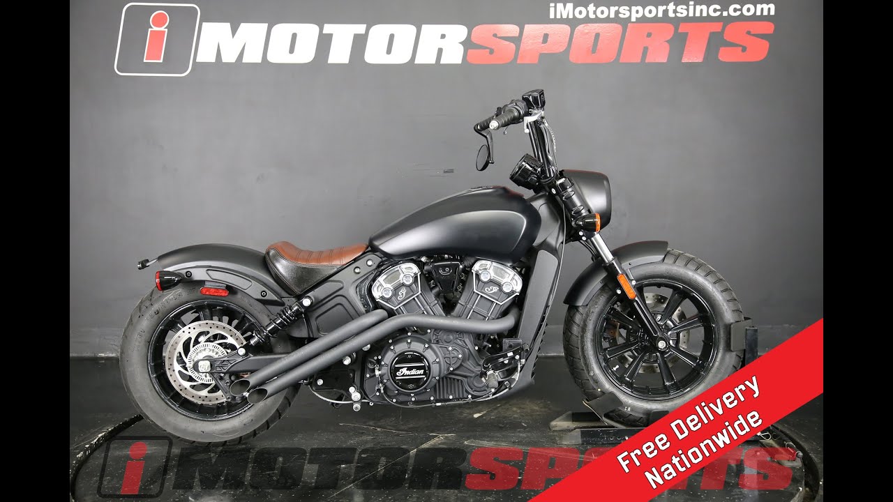 2019 Indian Motorcycle® Scout® Bobber ABS Thunder Black Smoke #A7494 @ iMotorsports