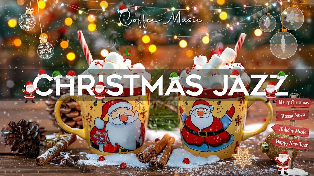 Relaxing Holiday Jazz Music & Christmas Bossa Nova Instrumental for Study, Work 🎄 Winter Coffee Jazz