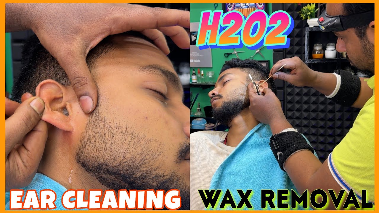 Reiki Master Deep Ear cleaning by Hydrogen Peroxide and Wax removal💈ASMR