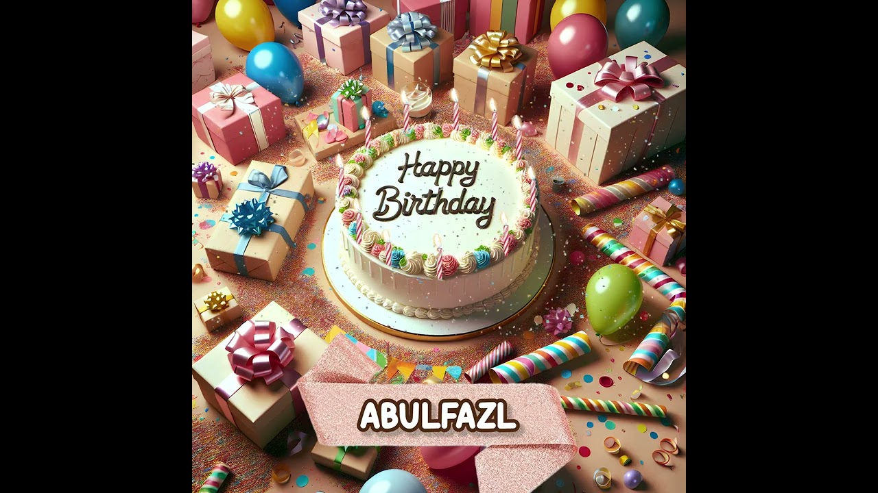 ABULFAZL Happy Birthday to You - May your wishes come true!