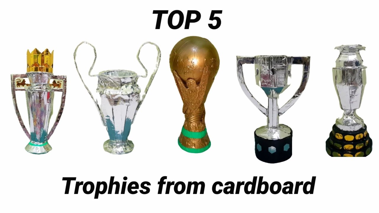 TOP 5 Trophies from cardboard | Cardboard craft | DIY