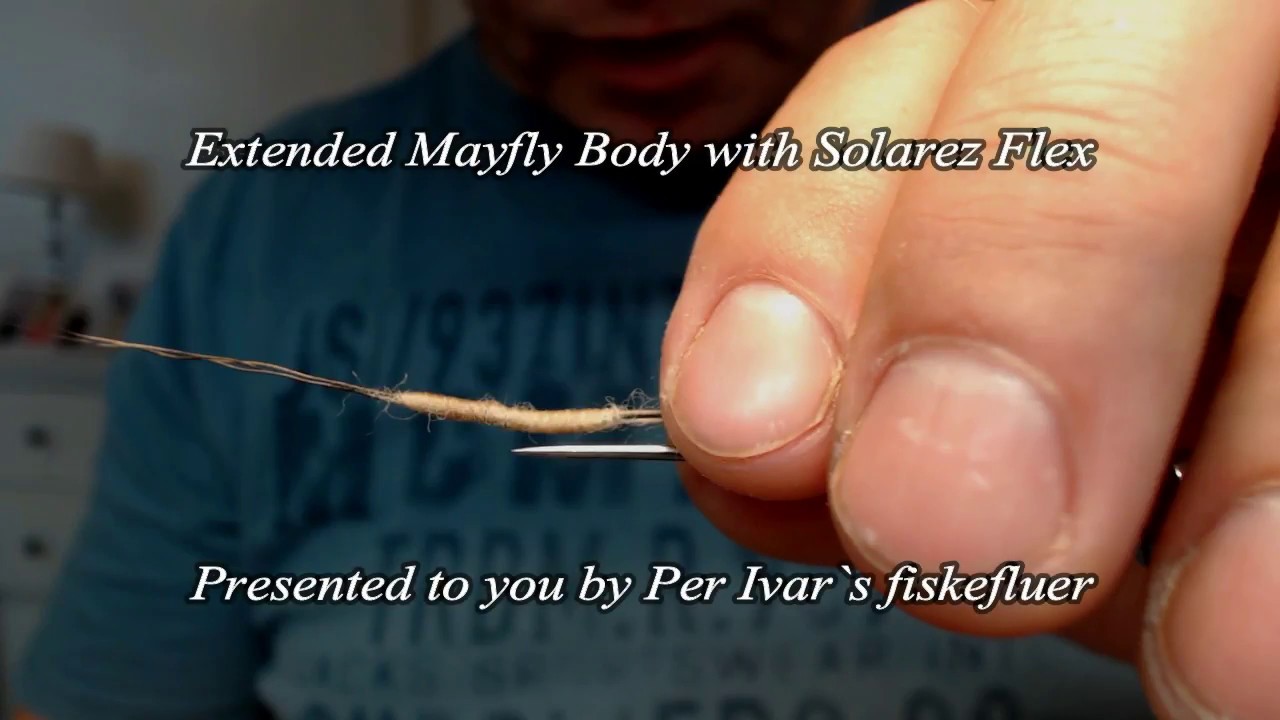 How to make extended Mayfly bodies with Solarez  Flex