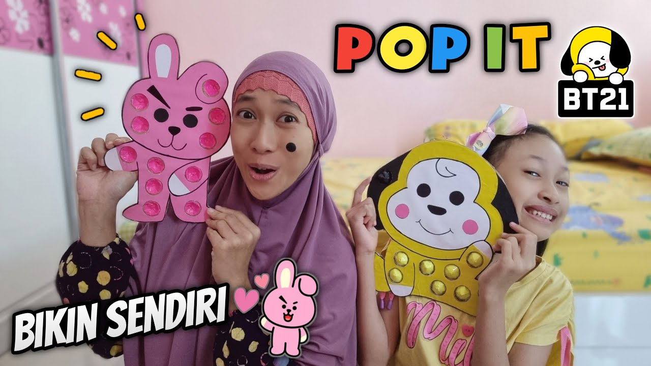 Aqilla Bikin Pop It BT21 &hearts; Aqilla's Diary