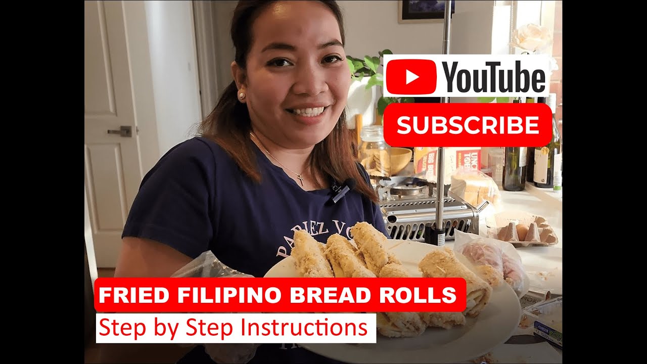 Fried Filipino Bread Roll Breakfast