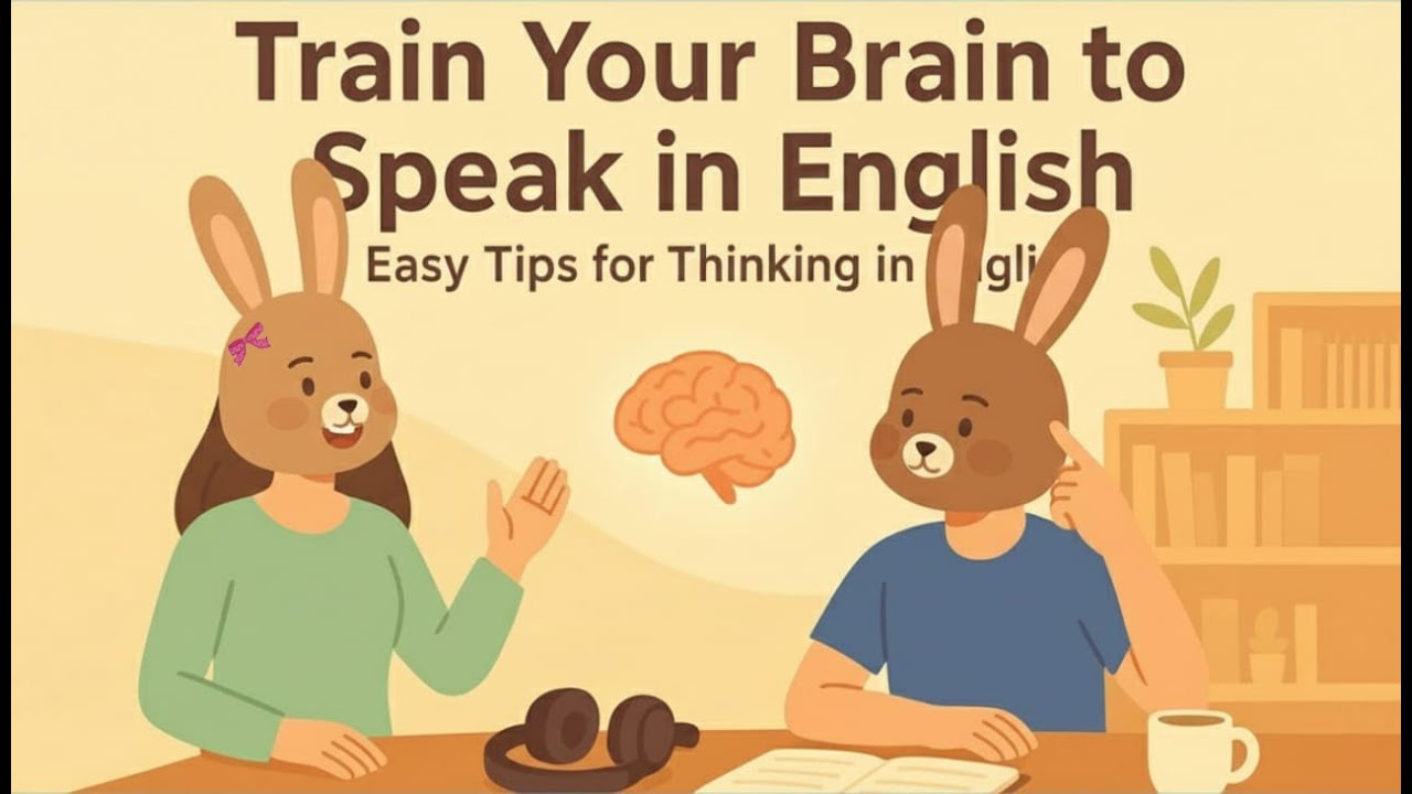 How to Train Your Brain to Speak in English English Listening Practice  Learn to Think in English