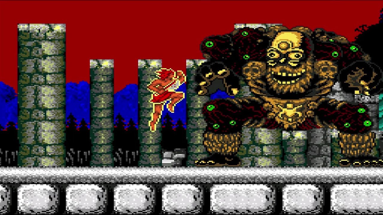The Legendary Axe (PC Engine) All Bosses (No Damage)