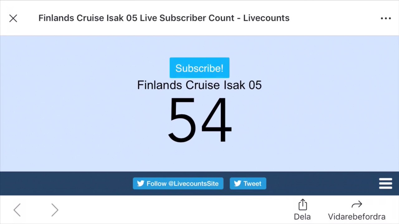 Thanks for 50 subscribers + Silja Line, Tallink, Birka Cruises and Viking Line.