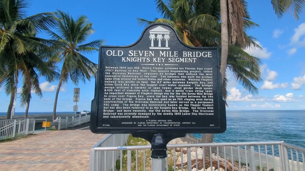 Seven mile bridge in the Florida Keys! #bridge #flkeys #florida #keys #seven #historical