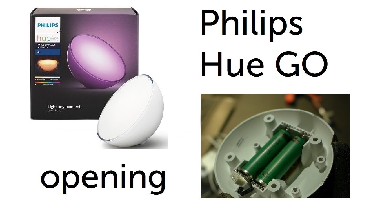 Philips Hue Ambiance GO (7146060PH, 7602031PH) disassembly / opening and replacement of batteries