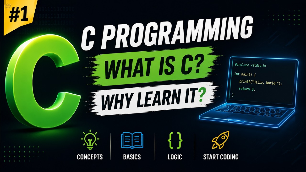 Introduction to C Programming Language and Why Study it ? Course for Beginners