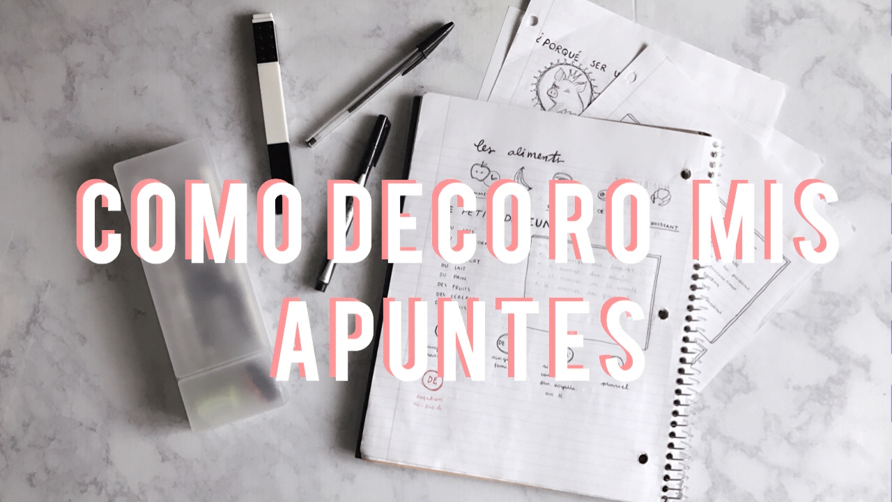 Como decoro mis apuntes || Minimalista/Tumblr Art