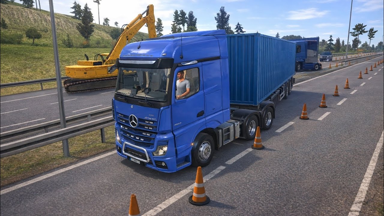 Truck Simulator Ultimate – Mercedes Container Truck Gameplay | Realistic Highway Driving
