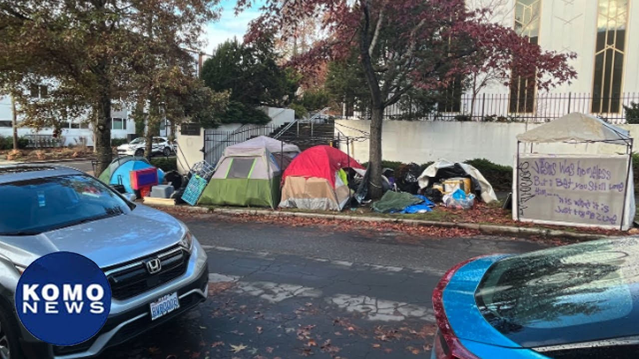 Homeless camp is scaring off parishioners at Seattle church