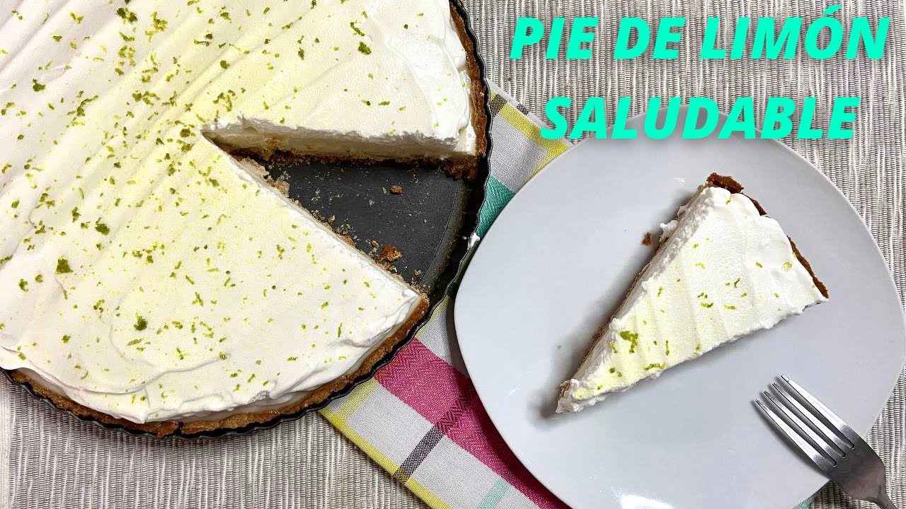 Pie de limón SIN AZÚCAR | Postre Saludable y Delicioso