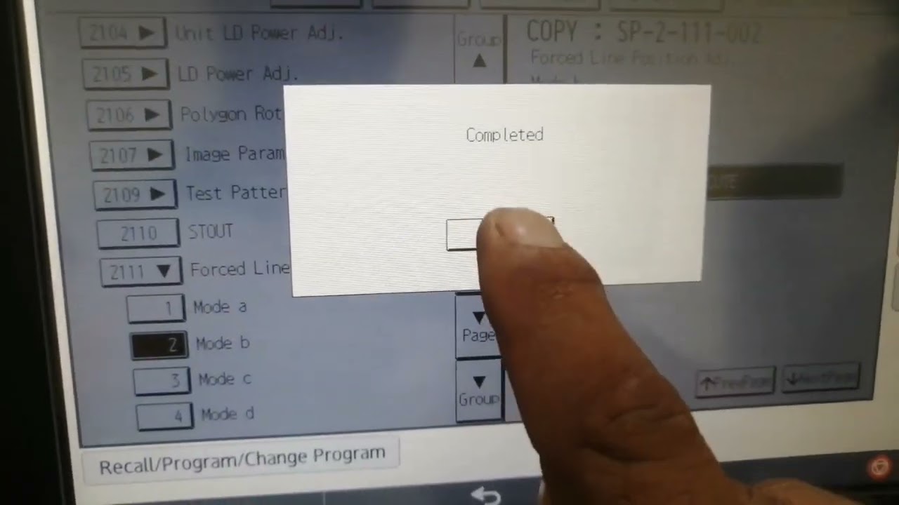 خطوات مهمه بعد ضبط المصنع ريكو Ricoh 306&307