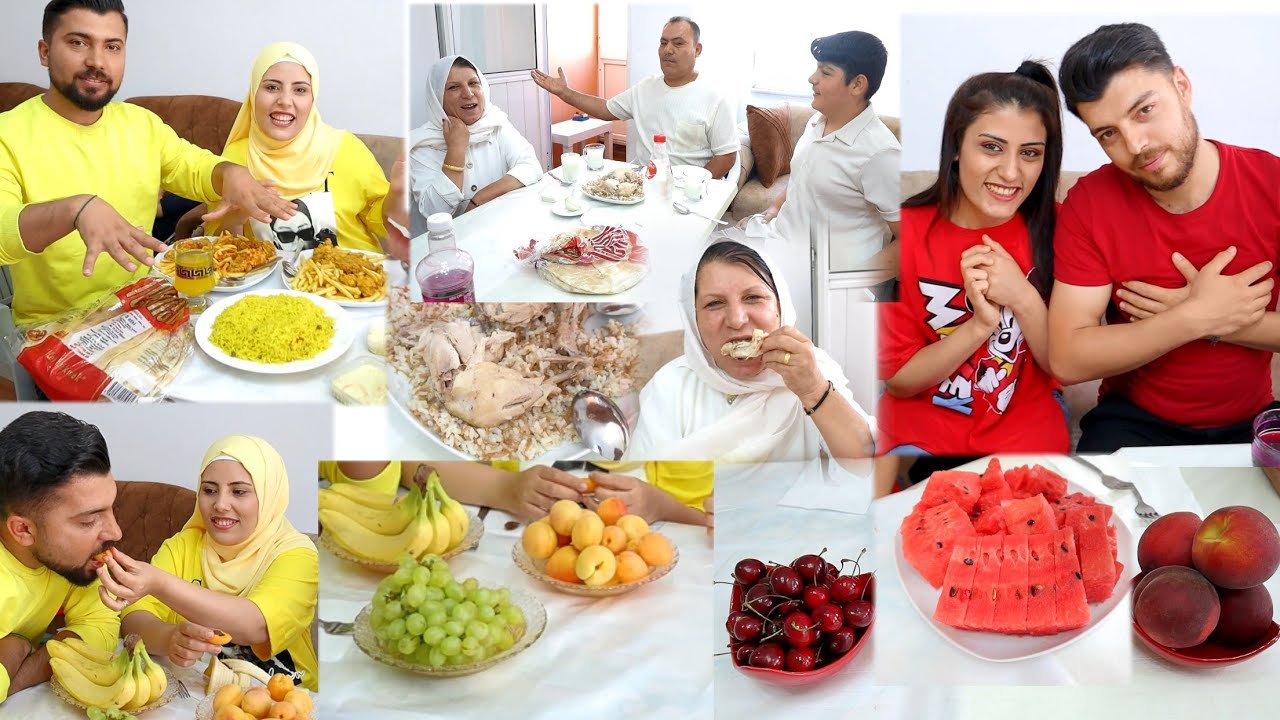 يوم كامل بلون واحد تلبس وتأكل بلون واحد 🎨كل فريق وحظو أي لون 😂 مضحك كتير تابعو للأخير 😂