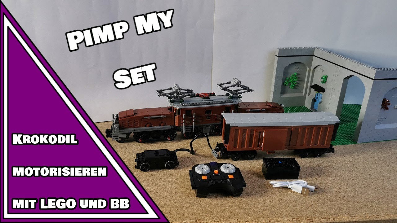 GEBEN WIR DEM KROKO ZÄHNE!🐊 | LEGO® Krokodil 10277 Motorisierung mit LEGO- und BlueBrixx-Komponenten