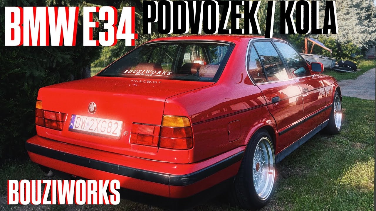 SNÍŽENO A NOVÁ KOLA ! BMW E34 🇩🇪/ BOUZIWORKS