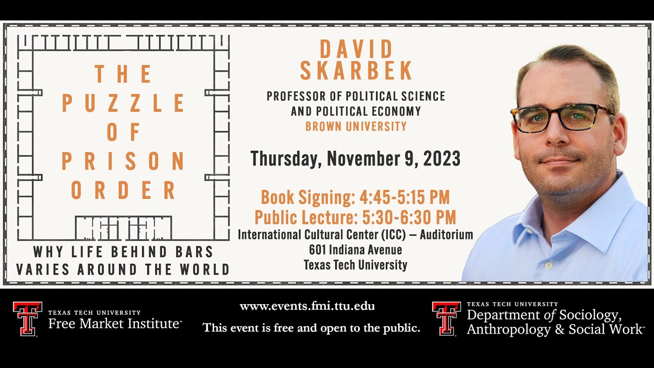 FMI Public Speaker Series - David Skarbek - November 9, 2023