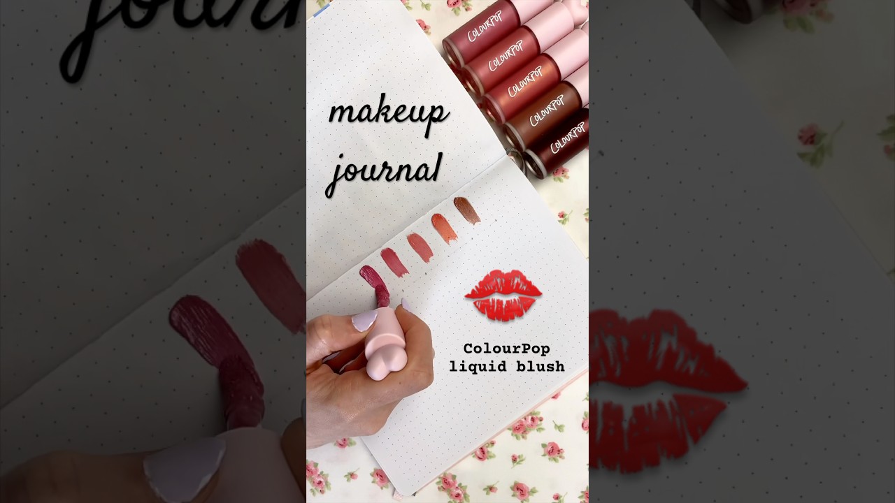 ⁠makeup junk journal 💋📓 @colourpopcosmetics liquid blush (ft. Brook & Paige from Dance Moms!)