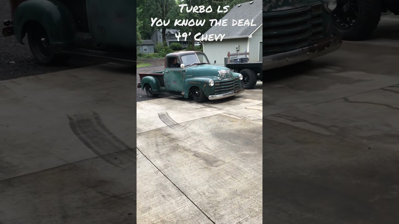 1949 Chevy pickup turbo ls patina paint #builtnotbought #turbo #patina #classic #hotrod