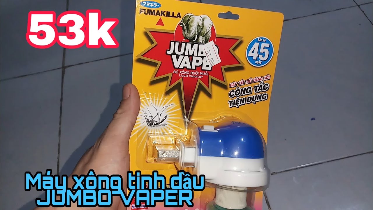 M&aacute;y x&ocirc;ng tinh dầu JUMBO VAPER c&oacute; hiệu quả hay kh&ocirc;ng? - |HOANGAN-YOUTUBE