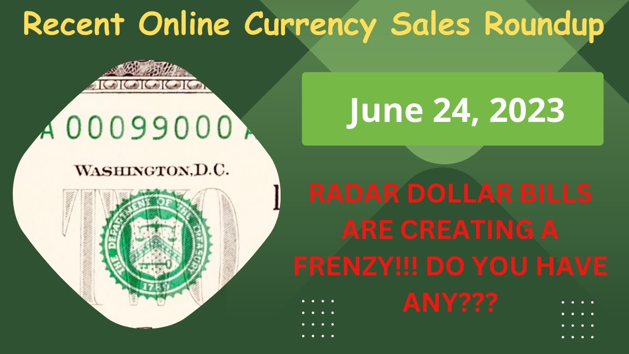 💴 RADAR Fancy Serial Number Dollar Bills in HIGH DEMAND - CHECK YOUR BILLS NOW!!!