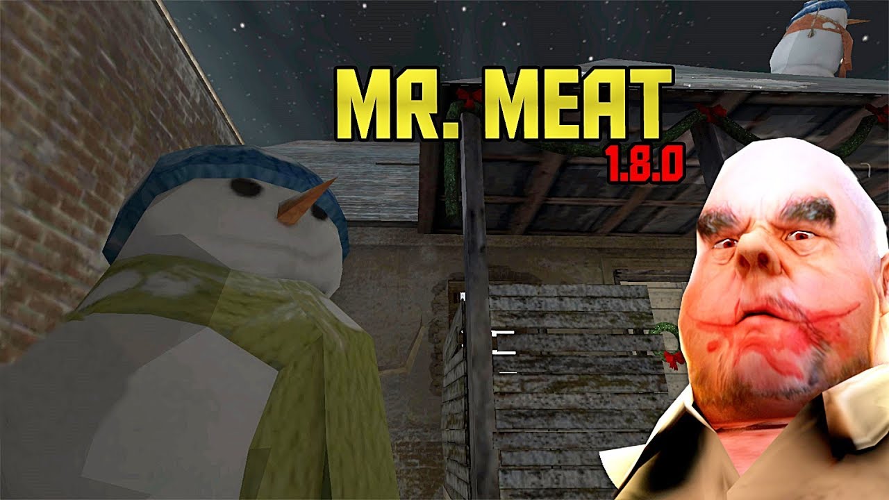 ET ADAM EVİNİ YILBAŞI SÜSLERİYLE SÜSLEDİ! | Mr. Meat (Mobil Korku)