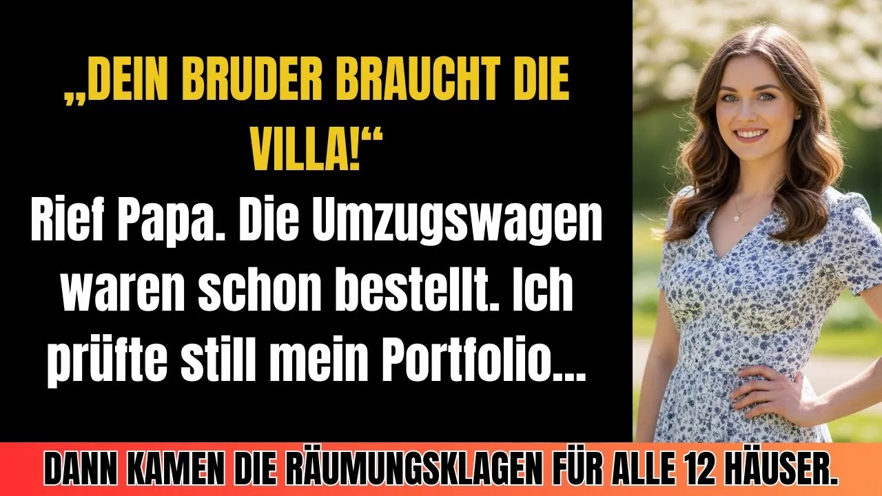 Beim Familientreffen verschenkte mein Vater mein Haus – Dann wurde mein Immobilien Imperium enthü