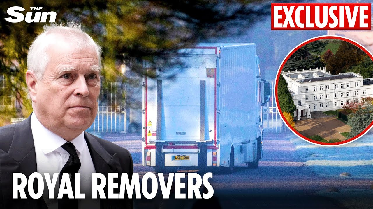 Removal vans arrive at Royal Lodge ahead of shamed Andrew’s eviction after renovations to exile pad