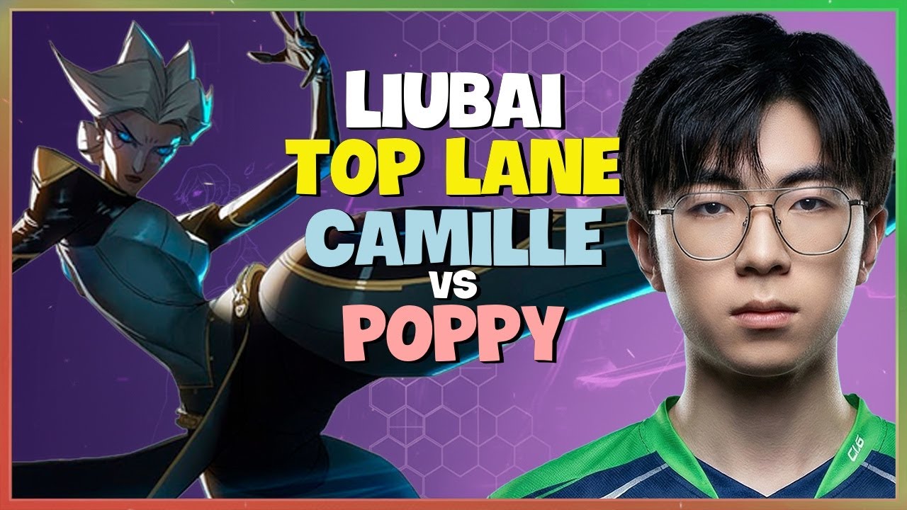 Liubai Rank 1 Challenger Camille Strategic Breakdown and Top Lane Execution Engsub