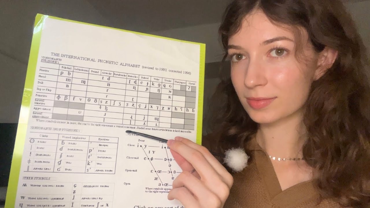 ASMR научит вас международному фонетическому алфавиту 📚