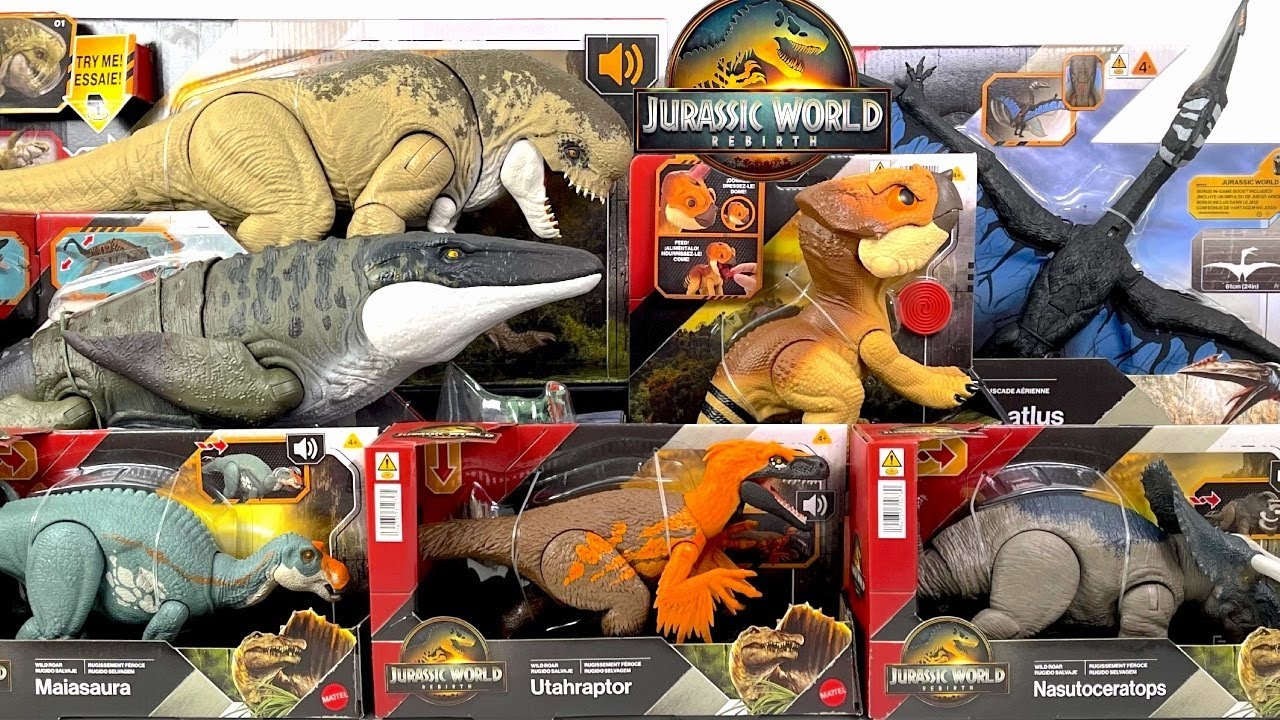 Jurassic World REBIRTH Movie 2025 Toy Collection Unboxing Review | ASMR