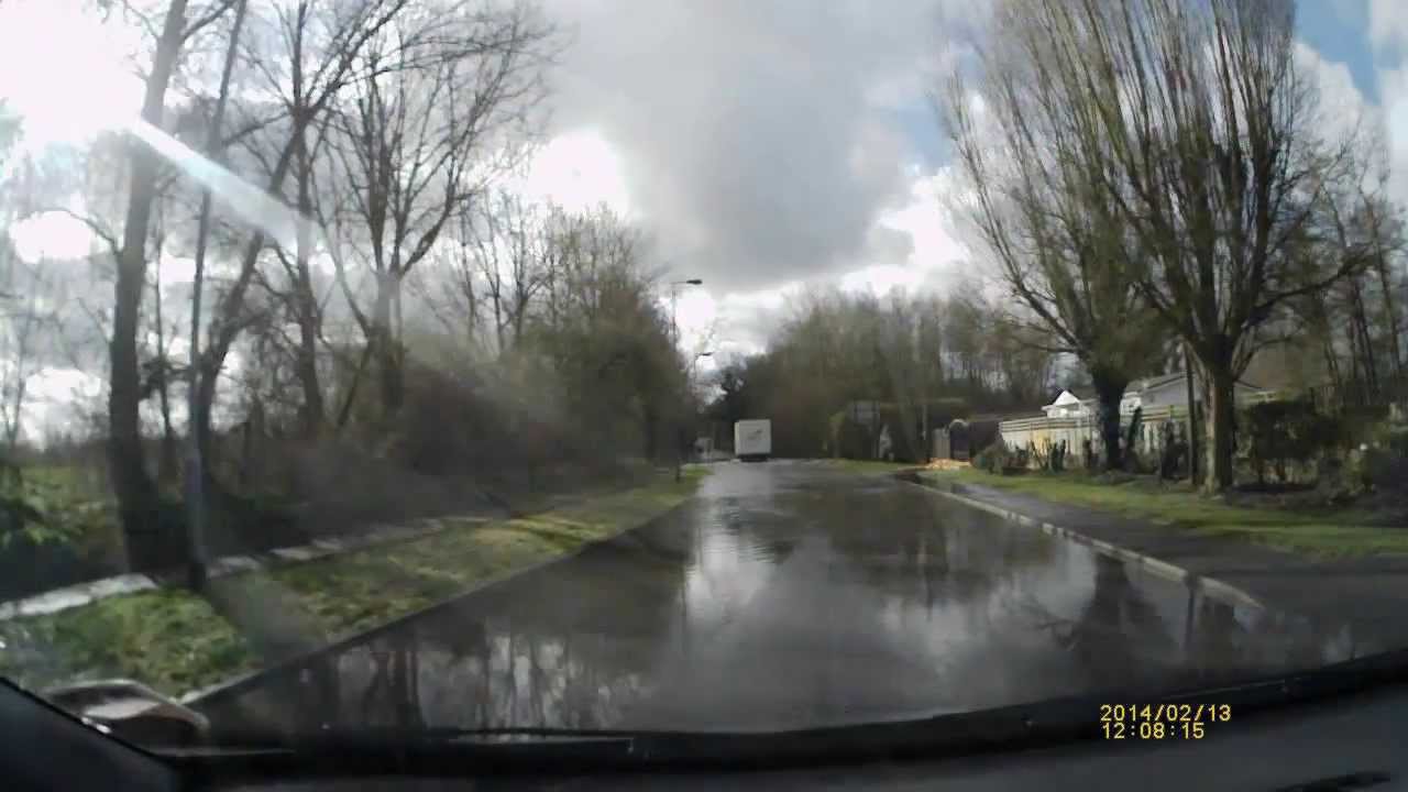 England floods near Sunnymeads Rail station and Horton (Datchet, Slough, Windsor, Eton, Wraysbury)