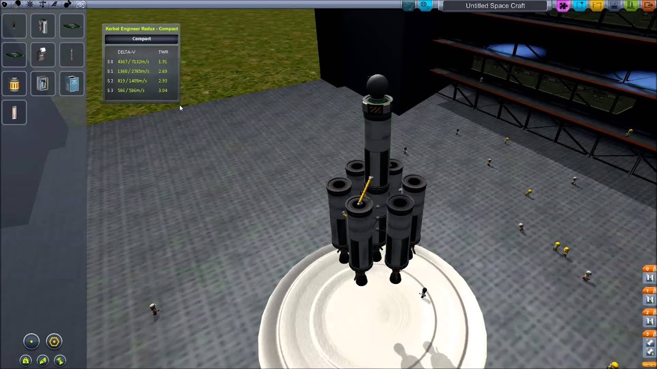 KSP Tutorial #1 - Спаржевый метод разделения ступеней.