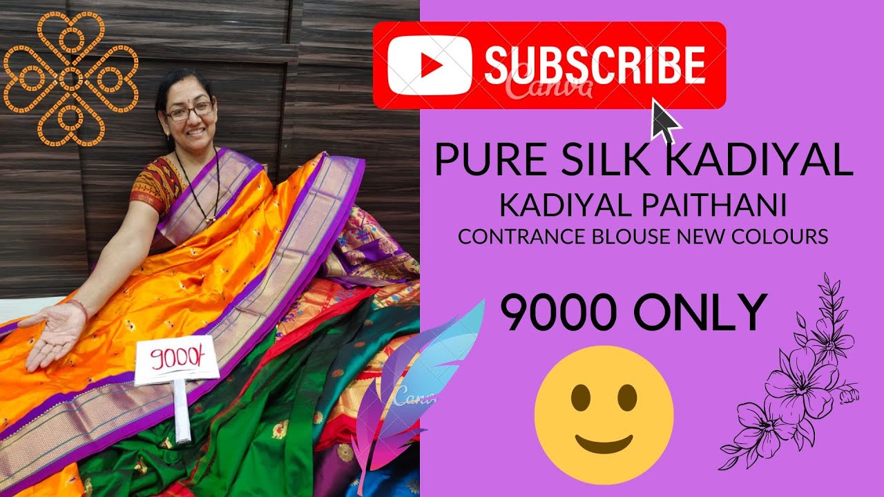 PURE SILK KADIYAL PAITHANI